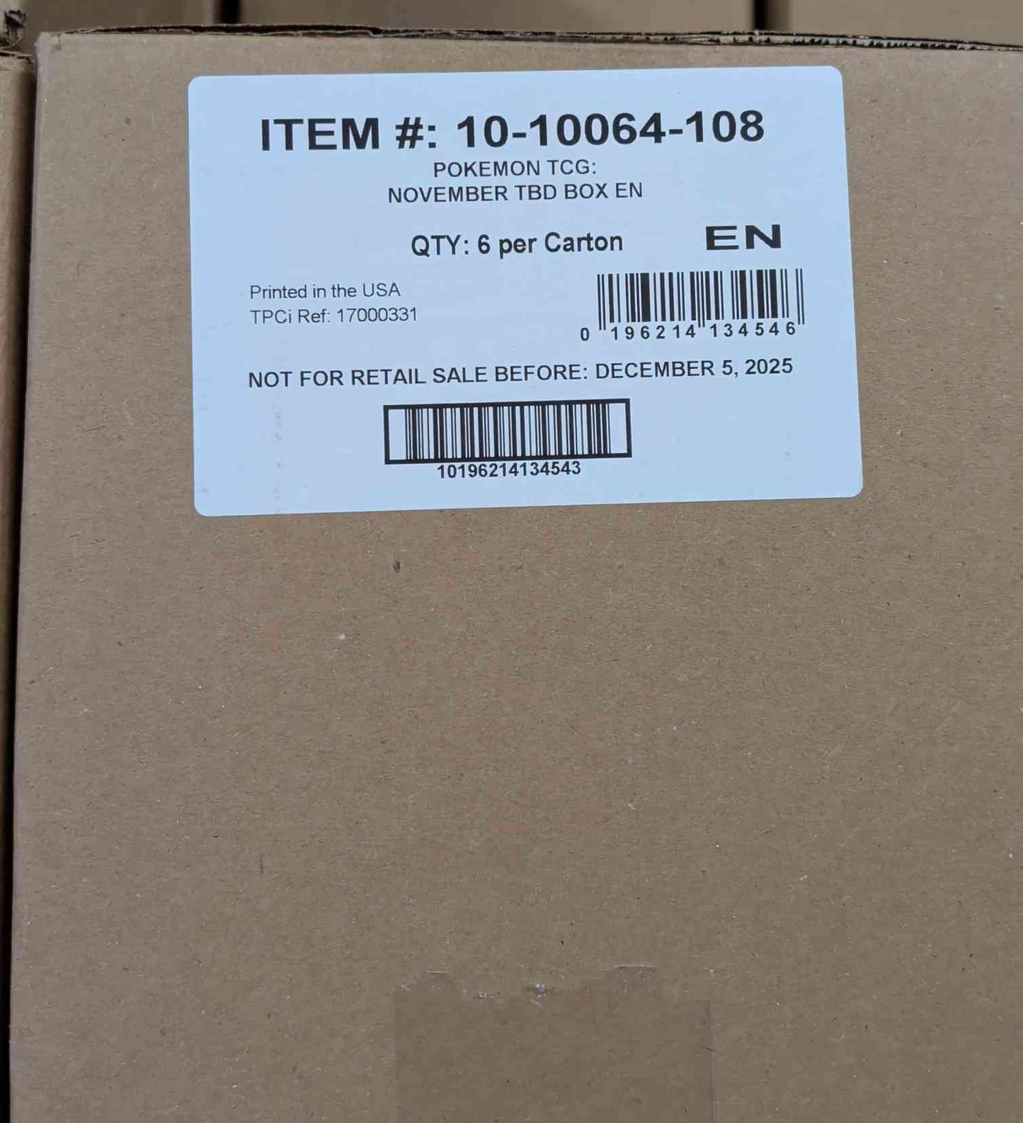 Pokemon - November TBD Box (Kangaskhan EX)