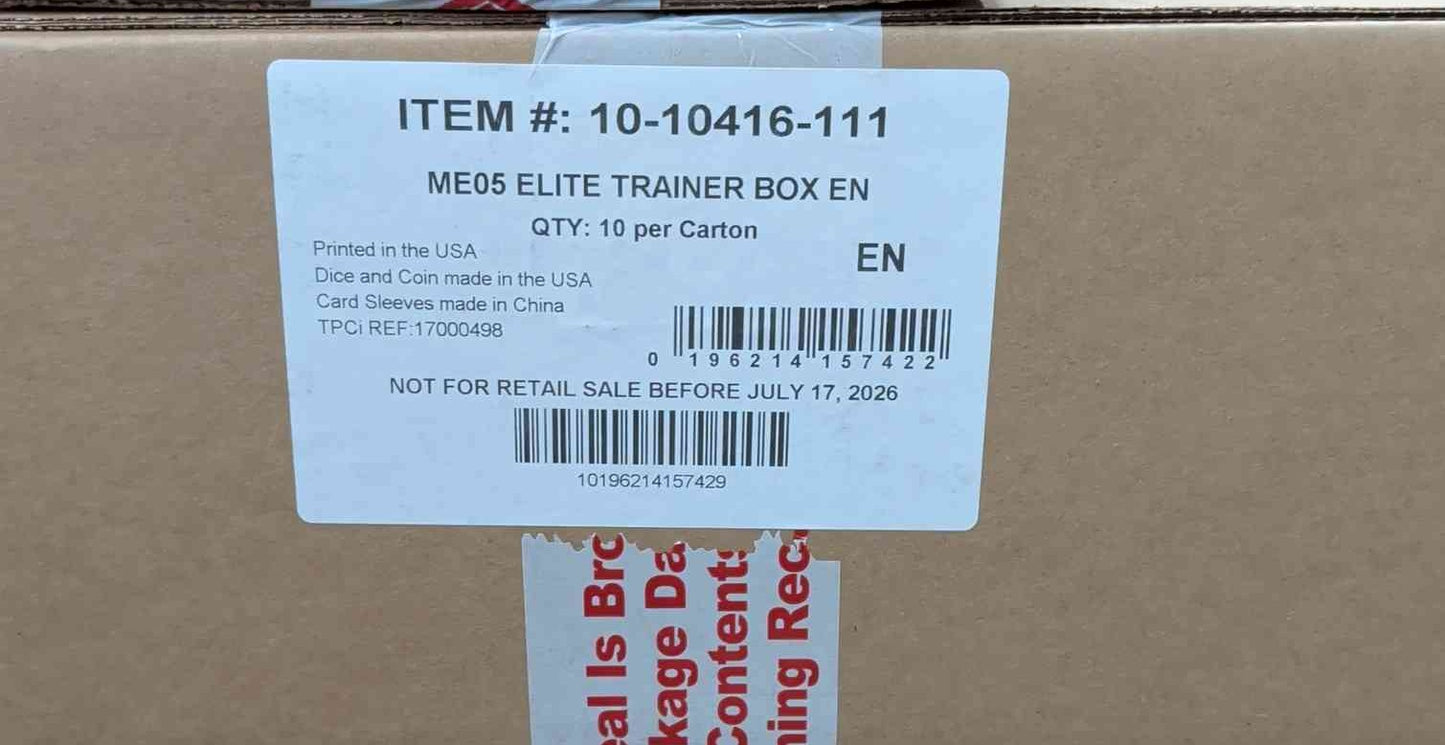 Pokemon - ME05 Pitch Black Elite Trainer Box Case