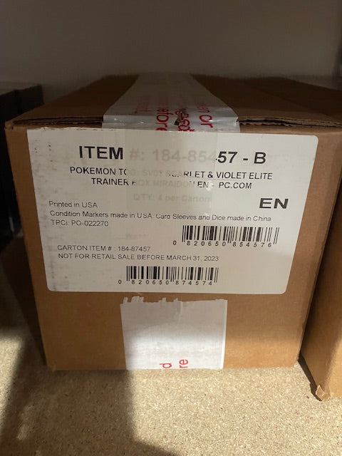 Pokemon - Scarlet / Violet Pokemon Center ETB Case (Miraidon Variant)