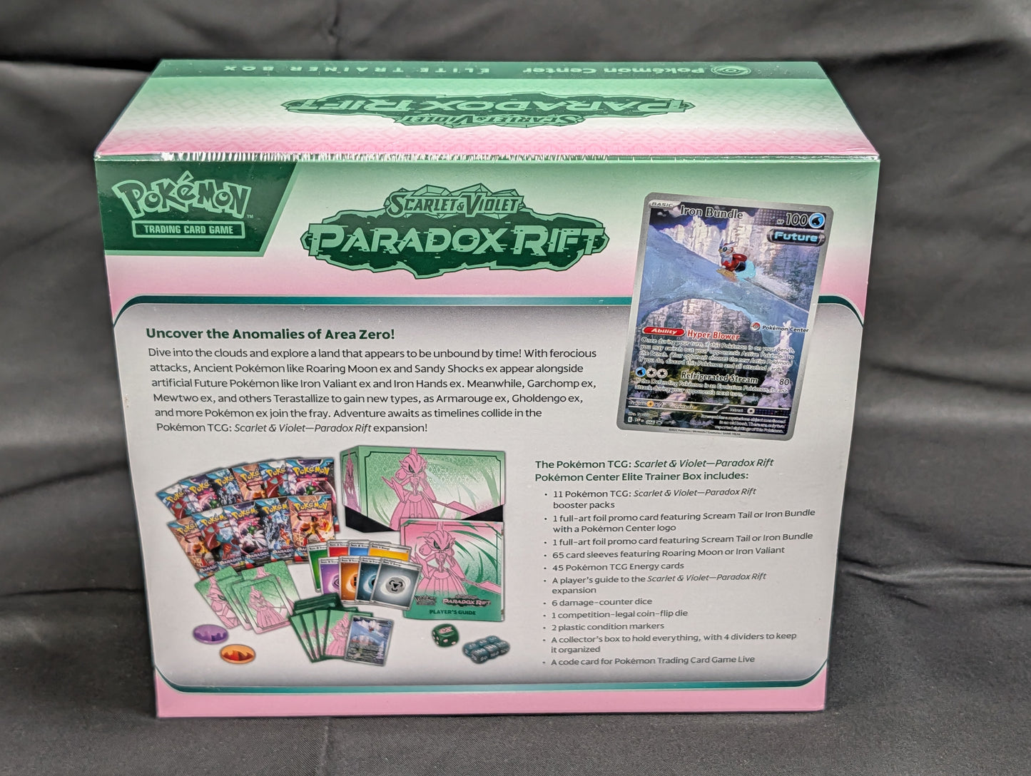 Pokemon - Paradox Rift Pokemon Center Elite Trainer Box (Iron Bundle Variant)
