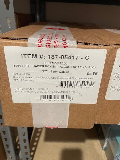 Pokemon - Paradox Rift Pokemon Center ETB Case (Scream Tail Variant)