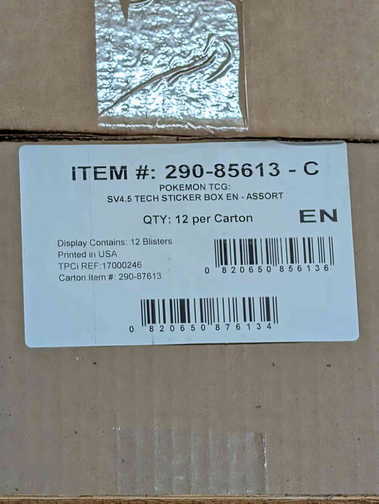 Pokemon - SV4.5 Paldean Fates Tech Sticker Box Case