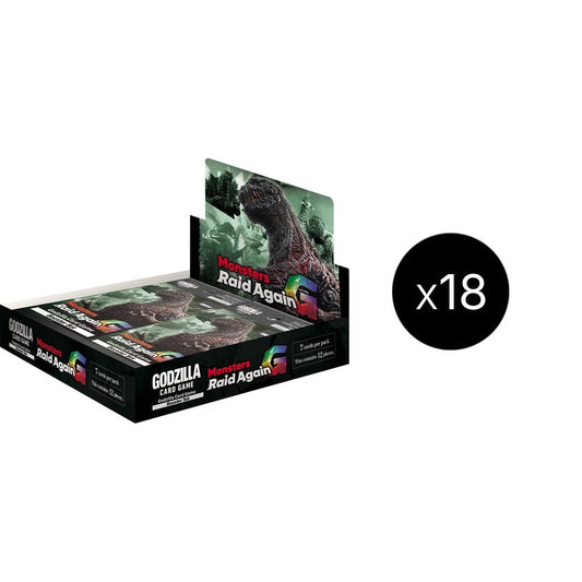Godzilla TCG Set 2 G:Monsters Raid Again Booster Box Case [18 boxes]