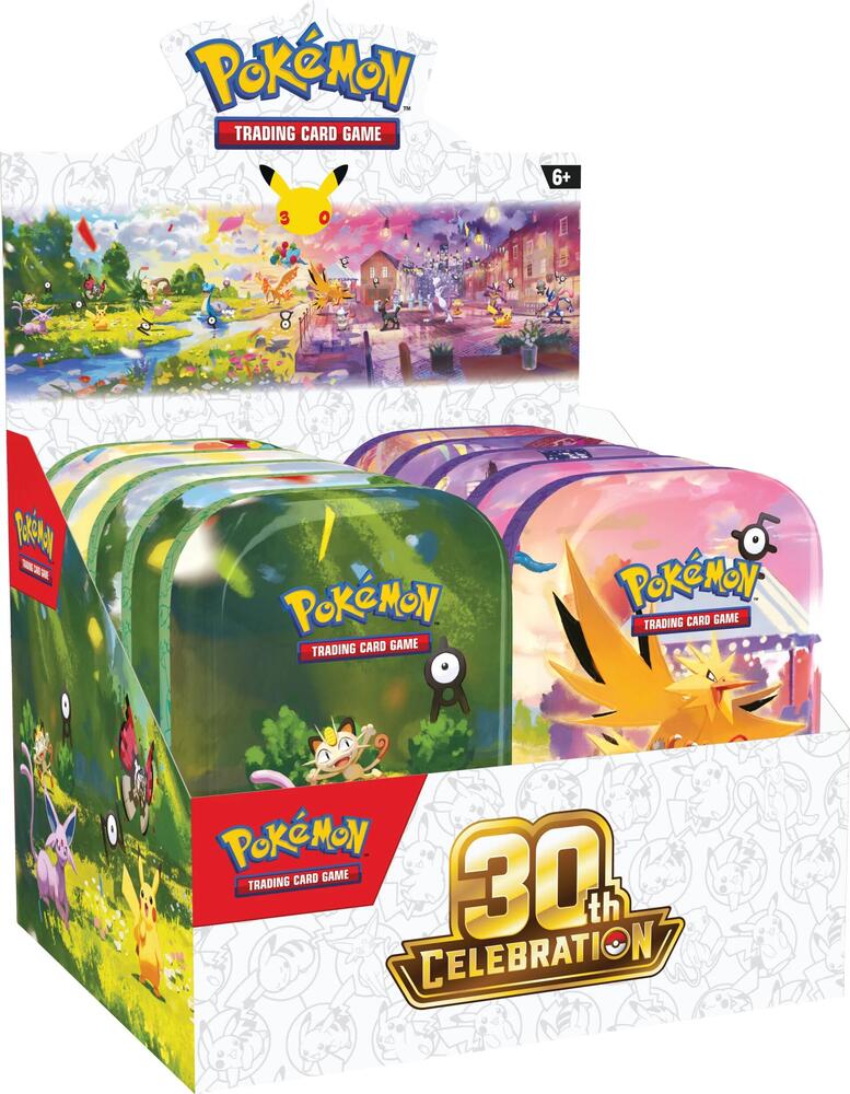 Pokémon 30th Celebration Mini Tin Display
