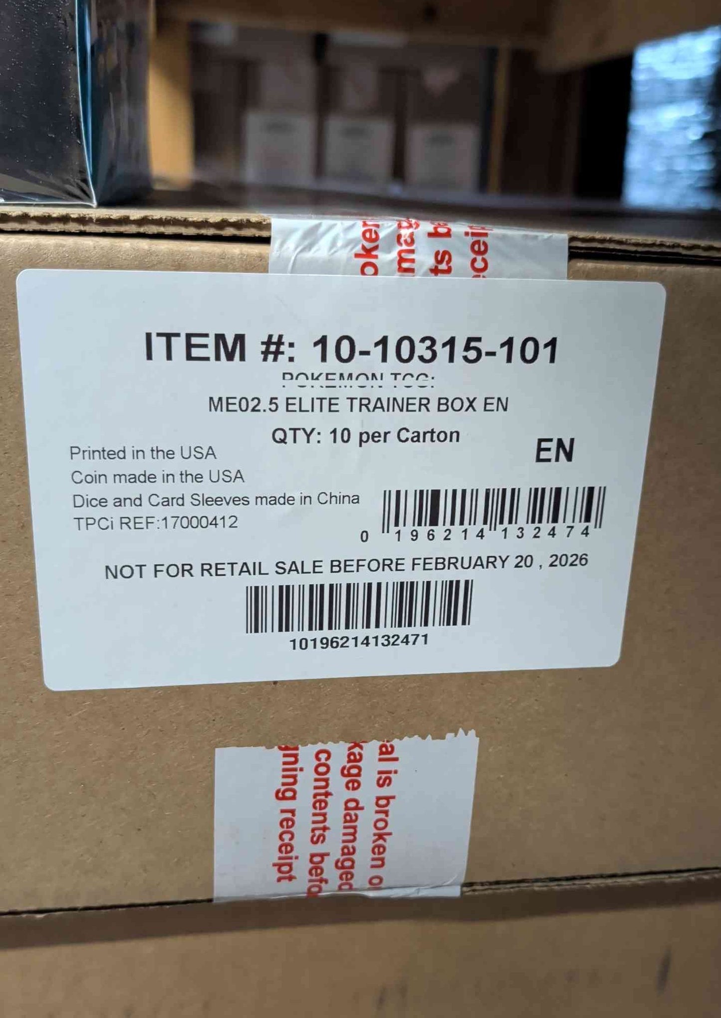 Pokemon - ME 2.5 Ascended Heros Elite Trainer Box Case