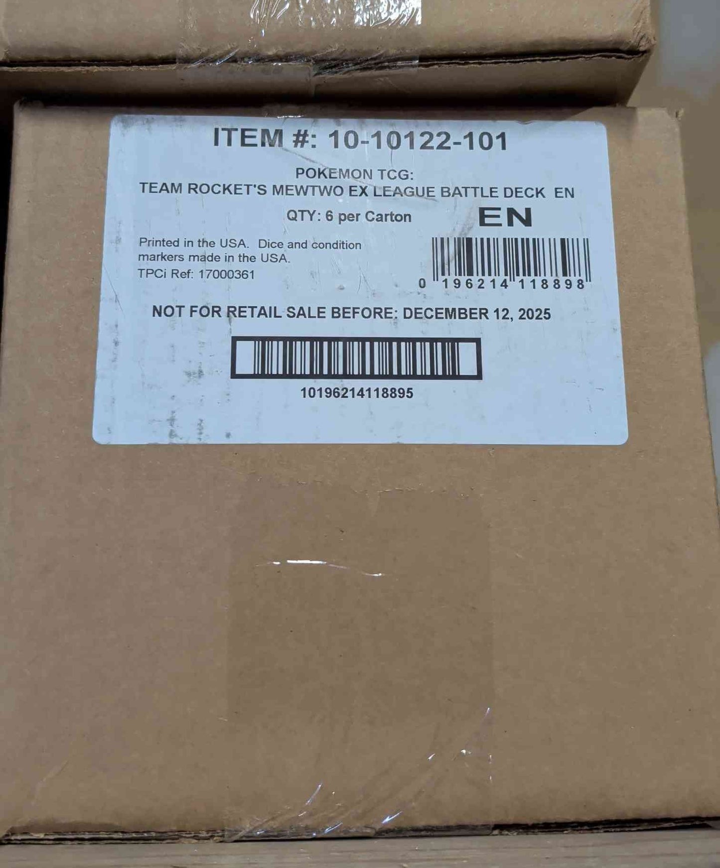 Pokemon - Team Rockets Mewtwo EX League Battle Deck Case