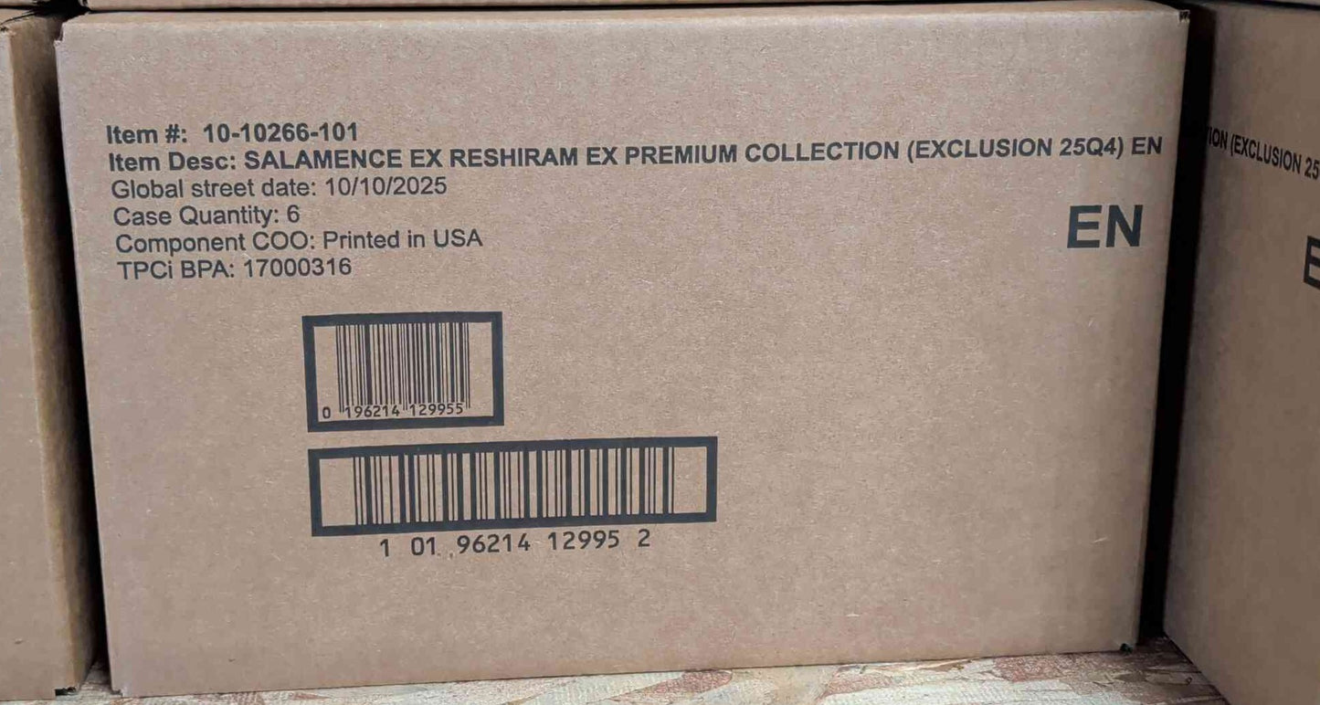 Pokemon - Salamence Ex Reshiram Ex Premium Collection Case