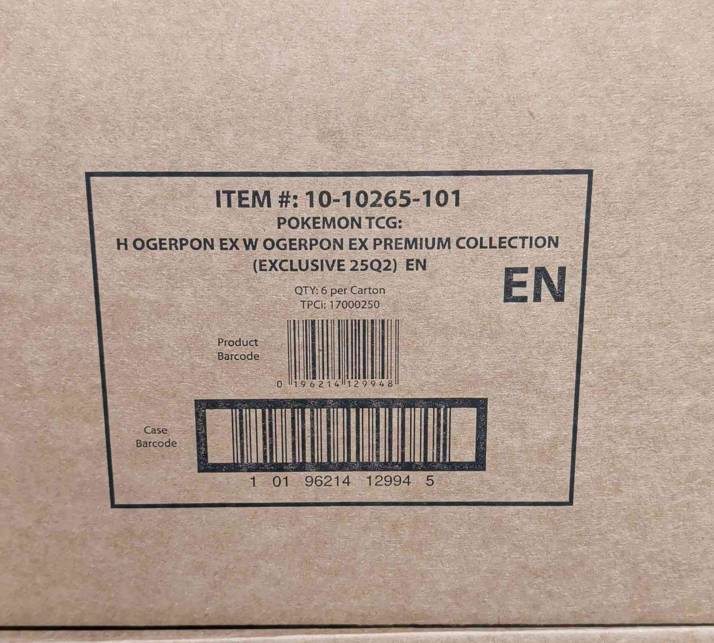 Pokemon - Ogerpon Ex W Ogerpon Ex Premium Collection (Exclusive 25Q2)