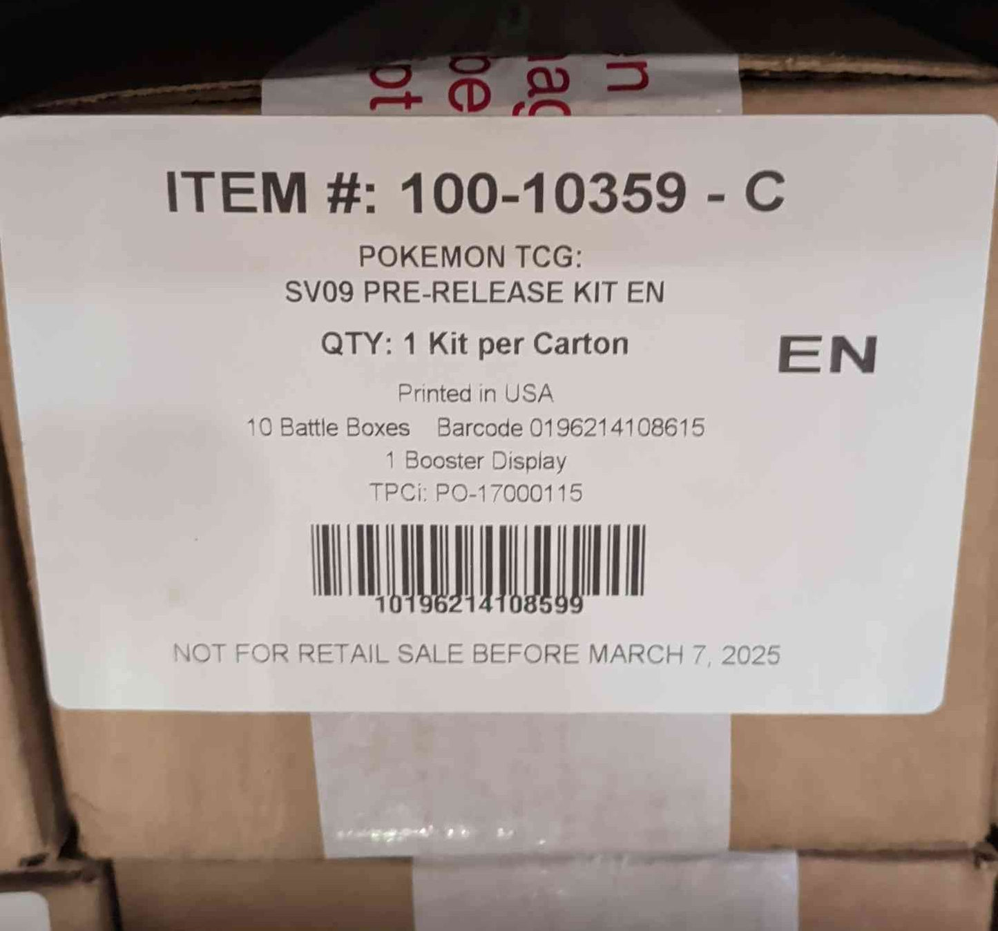 Pokemon - SV09 Pre-release Kit
