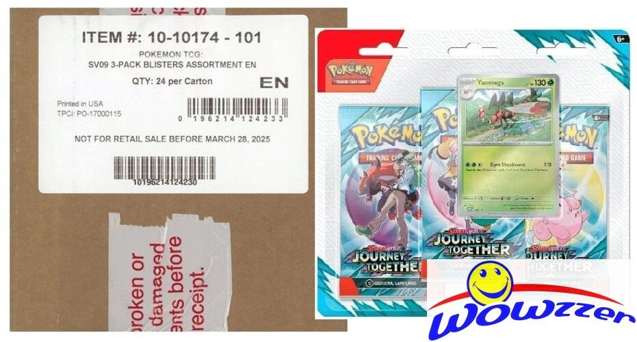 Pokémon Journey Together 3 pack Blister Case [Sub Program Special]