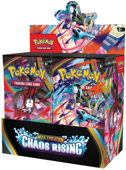 Pokemon - ME04 Chaos Rising Booster Box Case Wave 1 and Wave 2 Premium Special